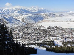 View of Jackson Hole from Top of Snow King Mountain