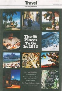 New York Times 46 places to go in 2013