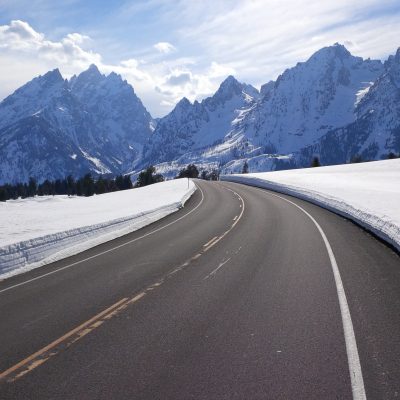 Cycle during April in Grand Teton National Park