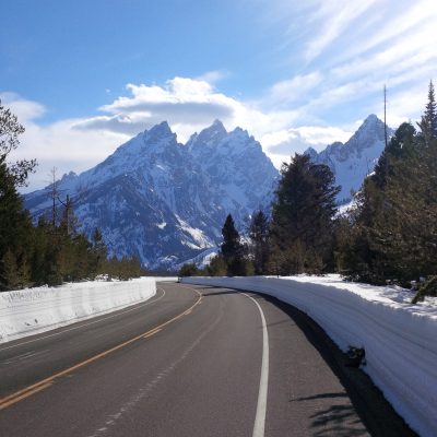 Cycle during April in Grand Teton National Park